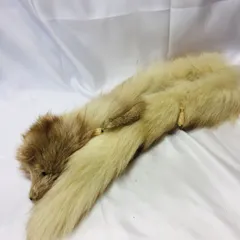 S【ヴィンテージ】リアルファー マフラー ティペット 毛皮 アニマル