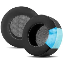 CorsairVirtuosoRGBワイヤレスSEXTゲーミングヘッドセット用アップグレード交換用イヤーパッドクッション冷却ジェルイヤーパッド柔らかいメモリーフォーム付き厚みが増えており丈夫なプロ…