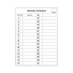 非売品　スケジュールボード CAINZ-DASH】マグエックス マグネットスケジュールボードシート 月間