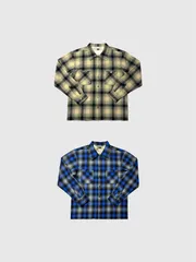 TENDERLOIN テンダーロイン オンブレ チェック シャツ ウール OMBRE CHECK SHIRTS BEIGEのサムネイル