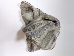 M20　エトロ　Etro　ストール　ショール　透け感あり　ペイズリー柄　シルク