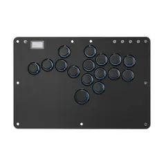 アーケードゲーム用レバーレスコントローラR16:Haute42&Cosmoxgamingレトロリムシリーズ薄型&小指ボタン(20.6mm)16キークリのサムネイル