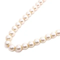 【パール ネックレス】　長さ約60cm　白　ホワイト　ジュエリー　レディース