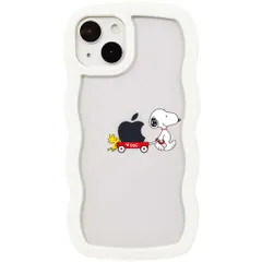 iPhone16ProMax用ケーススヌーピースマホケース携帯カバー耐衝撃肌触りも良い擦り傷防止イフォン16ProMaxホワイトクリア