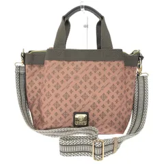 CHRISTIAN OLIVIER クリスチャンオリビエ 2WAYトートバッグ  モノグラム/ナイロン/ピンクベージュ     レディース / 240001181389