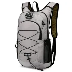 [Kayiyasu]登山リュックメンズ大容量20L軽量防水耐久バックパック防災リュック旅行アウトドアリュックサック釣りキャンプハイキング用多機能男女兼用(グレー)