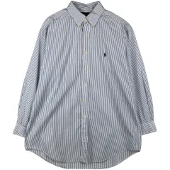古着 ラルフローレン Ralph Lauren CLASSIC FIT 長袖 ボタンダウンストライプシャツ メンズL相当/eaa606761