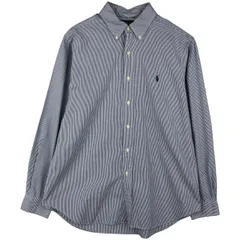 古着 ラルフローレン Ralph Lauren CLASSIC FIT 長袖 ボタンダウンストライプシャツ メンズL相当/eaa606762