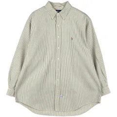 古着 ラルフローレン Ralph Lauren マルチストライプ 長袖 ボタンダウンストライプシャツ メンズXL相当/eaa606763