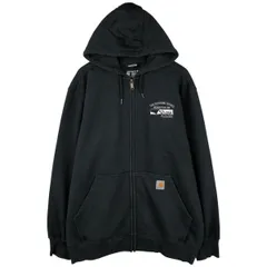 古着 カーハート Carhartt Loose Fit RAIN DEFENDER スウェットフルジップパーカー メンズXL相当/eaa606016