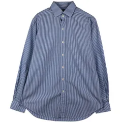 古着 ラルフローレン Ralph Lauren POLO by Ralph Lauren REGENT CLASSIC FIT 長袖 コットンストライプシャツ メンズM相当/eaa606765