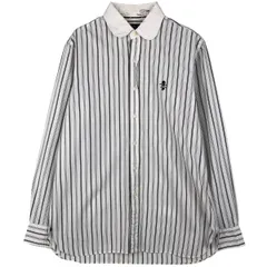 古着 ラルフローレン Ralph Lauren POLO RALPH LAUREN マルチストライプ ラウンドカラー ストライプ柄 クレリックシャツ/eaa606777