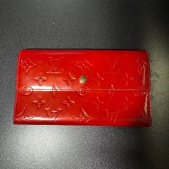 ☆美品☆Louis Vuitton 赤 モノグラムエンボス ヴェルニ長財布 - メルカリ