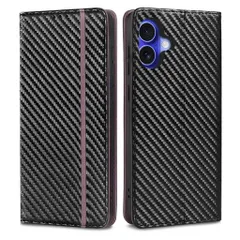 【iffeenny】「手帳型ケース·iphone16用」iphone16ケース手帳型いphone16ケース手帳型上質な手触りシンプル耐衝撃防水耐摩擦マグネット式カード収納スタンド機能人気上質炭素繊維調財布一体型