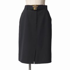 【BIGお買い物ラリー★30%OFFセール中】フェンディ FENDI スカートタイト ブラック レディース 中古 FENDI フェンディ ヴィンテージ スカート サイズ42 FFバックル タイト