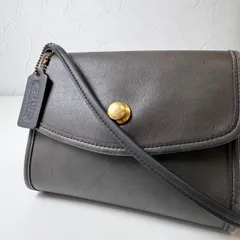 稀少✨BCランク　 COACH　old coach　vintage　German hook　  Shoulder bag　Mini bag　Pouch　Crossbody　black　glove-tanned leather　USA　9892