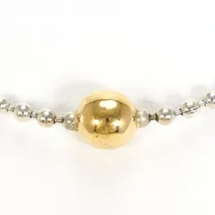 スタージュエリー　K18YG　シルバー　ネックレス　necklace　総重量約5.9g　約38cm
