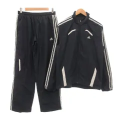 アディダス adidas ジャージ セットアップ トラックジャケット パンツ S サイドライン 長袖 ジップアップ 紺 ネイビー /NU ■YHS13