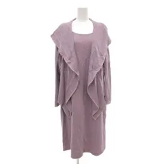 セントジョン ST.JOHN アンサンブル セットアップ ワンピース ジャケット ミモレ ロング 16 紫 パープル /UO ☆AA★