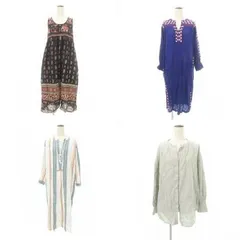 sara mallika 他 コットン ワンピース 4点セット おまとめ マルチカラー MMT