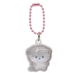 【メール便】いしよわちゃん キーホルダー ぷっくりったいプチボールチェーン サンエックス プレゼント 立体 キャラクター グッズ 