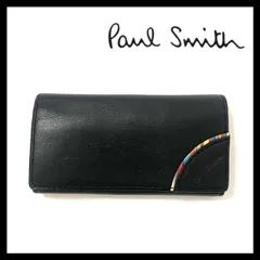 FU【Paul Smith】4連 キーケース レザー ブラック/黒 ベージュ ポールスミス (FU-6153)