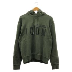 新品9万DSQUARED2ディースクエアードICONスクエアロゴパーカー L 