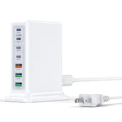 USBC高速充電ステーション合計180WGaN7ポート充電器急速充電器PDUSBC65Wノートパソコン充電器【PSE技術基準適合/旅行に最適】MacBookProAir/iPadSeries/iPhone161514