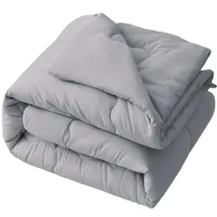 AYO掛け布団シングルキルトケット夏用掛け布団柔らかな肌触り至福の眠り軽量抗菌防臭防ダニ加工洗える(150x210cmダークグレー)