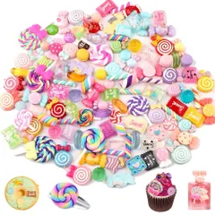 新品 デコパーツ 樹脂製 ヘアピンパーツ アクセサリー ミックス デコパーツ 基礎パーツ 手作り 飾り物 携帯ケース装飾 DIY手作り用 【50個セット】