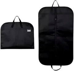 PreQuoro スーツカバー 洋服カバー 衣類収納 持ち運び用 不織布製 ガーメントバッグ 2枚セット (100cm)