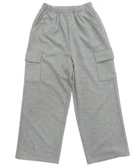 Bee【♪クーポン利用で20％OFF♪】カーゴパンツ◇杢グレー×カーゴ◇韓国子供服 韓国子ども服 韓国こども服 キッズ 女の子 男の子 無地 シンプル 100 110 120 130 140 150