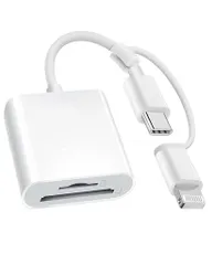 【2025新登場】SDカードリーダー2in1Lightning/Type-cUSB3.0双方向高速伝送SD/TF変換アダプタタイプcライトニングmicroSDカードリーダー設定不要写真/ビデオiPhoneiPad