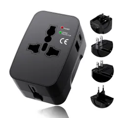 海外変換プラグ全世界対応、X-STARType-CType-Aポート付きコンセント、変圧機能なしa/c/o/se/bfタイプ、ハワイ/タイ/中国/インド/韓国折りたたみ式プラグ海外旅行/出張用充電器200国以上対応