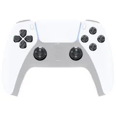 eXtremeRateps5コントローラー対応用メタルサムスティック十字キーABXYボタン、ps5コントローラー対応用カスタム交換用アルミニウムアナログサムスティック&アクションボタン&方向ボタン-コ…