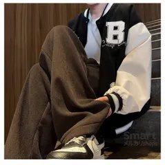 メンズ パンツ コーデュロイ 裏ボア 厚手 ワイドパンツ 保温 冬 カジュアル ボトムス M260108-5