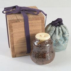 【B-31】★有名作家・山根彰正先生　備前焼手造り急須　宝瓶　茶道具　桐箱★ B-31】☆有名作家・山根彰正先生 備前焼手造り急須 宝瓶 茶道具 桐箱