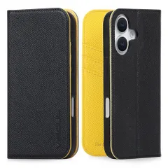 VISOULiPhone16対応ケース手帳型本革スマホケースアイフォン16MagSafe対応横置きスタンド機能レザーカード収納携帯カバー全面保護マグネット柔軟なTPU素材あいふぉん16ケース6.1インチ対応ア…