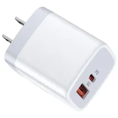 HUHUTa急速充電acアダプターType-C&USB-A合計20WiPhone16充電器アダプター2ポート(PSE認証済み/コンパクトサイズ)usbコンセント急速充電器スマホ充電器PD対応AC式充電器タイプC