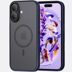 iPhone16Plusケース2024新型Magsafe対応耐衝撃アイフォン16Plus用ケース黄変防止指紋防止PC背面米軍MIL規格マグセーフ対応滑り止め半透明マット仕上げ耐久性iphone16プラスケース