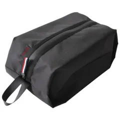 HYILUFEIシューズバッグシューズケースゴルフ靴袋防水防臭防汚防塵靴入れ袋シューズ袋収納バッグ軽量通気性アウトドアスポーツ出張旅行ゴルフ黒(Sサイズ)