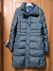 トミーヒルフィガー レディース ダウンジャケット ロング丈 グレー