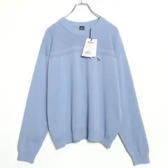 【タグ付き美品！】ポールスミス★カラフル可愛いゼブラワッペン♪ 長袖セーター 大きいサイズXL 薄青系 z17024