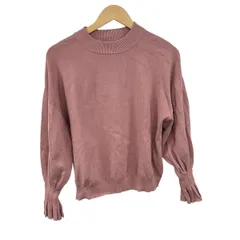 Rose Tiara(ローズティアラ) 長袖セーター サイズ42 L レディース美品  - ピンク ハイネック/パール