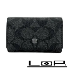 コーチ ■未使用■ 5連 キーケース 鍵入れ シグネチャー PVC レザー ブラック 78675【388712】13