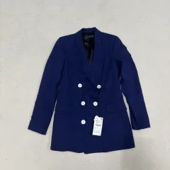 XS ザラ ウィメンズ ダブル ブレスト ブレザー ジャケット 0108