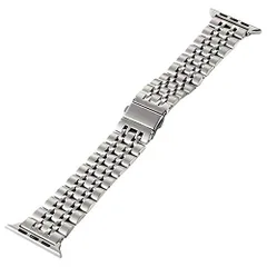 新品 エレコム Apple Watch バンド 44mm / 42mm ステンレス [7連設計で、フィット感に着け心地] 長さ調整工具付き シルバー AW-44BDSS7SV AW-44BDSS7SV