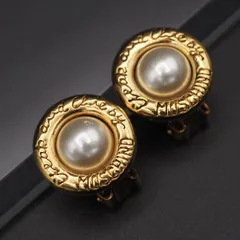 L787 MOSCHINO モスキーノ イヤリング フェイクパール Cheap and Chic ゴールド デザイン コスチュームジュエリー