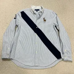 ポロ ラルフローレン ストライプ シャツ ビックポニー