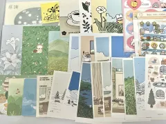 ウイ OFブルー フォーム 廃盤 はがき タートルネックカード LPはがき ステッカー クマ ドール クリップ